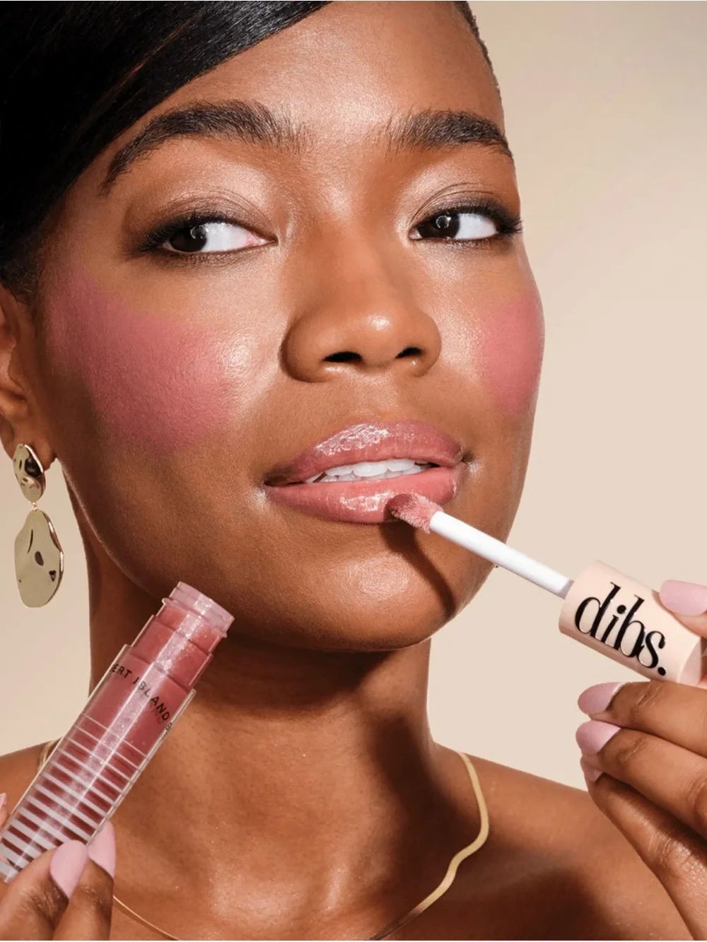 Dibs Go To Glossy Balm MIMS- Warm Mauve Shimmer